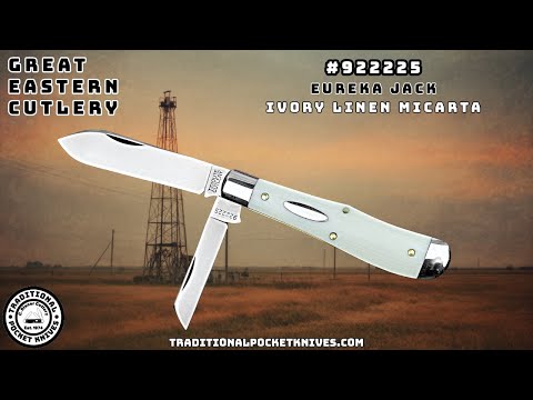 Great Eastern Cutlery:  Eureka Jack - Ivory Linen Micarta