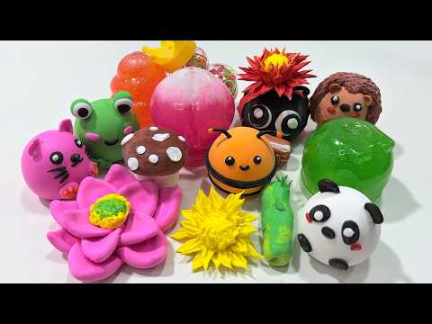 ASMR Slime Unboxing: Soft Clay Poking, Crunchy Rubber Bands & Pink Glitter Slime Stretching 🎧