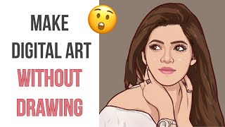 How to make Digital Art Easily | Digital art Without Drawing |  Digital art in Android phone screenshot 1