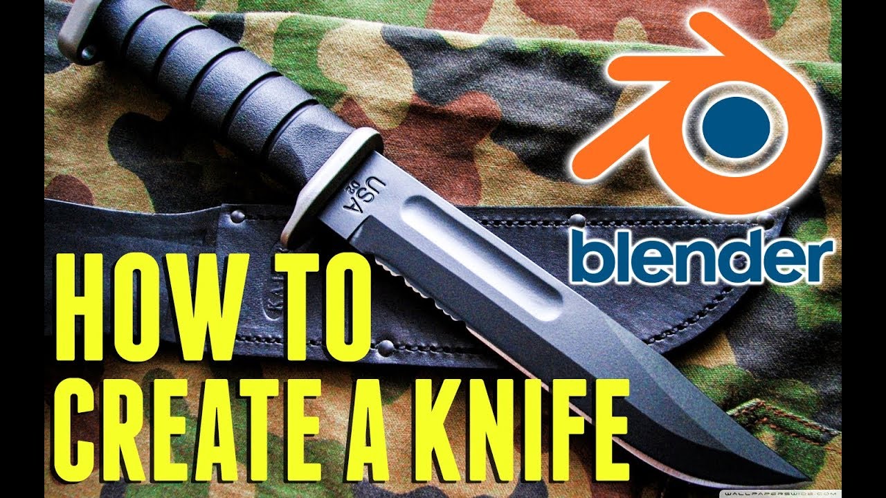 How To Create A Knife In Blender blender tutorial YouTube