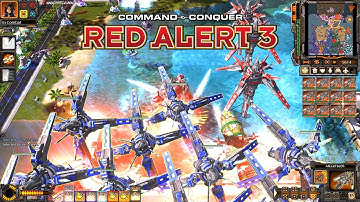 Command & Conquer Red Alert 3 Corona MOD Celestial Empire Gameplay | Craziest PVE MAP!