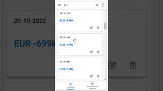 Liquidity rolling forecast application