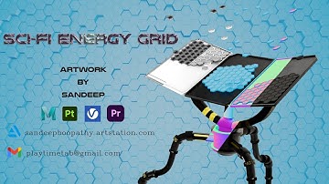 Sci-Fi Energy Grid | Autodesk Maya | 3D Model