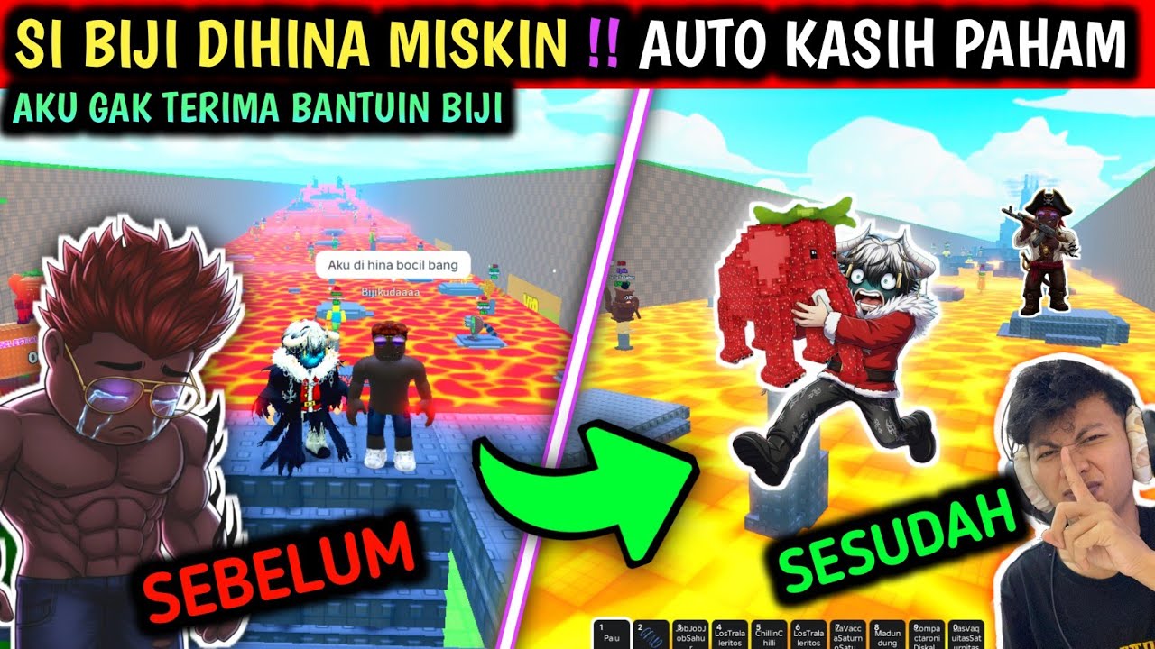 KASIH PAHAM❗DIA DIHINA MISKIN ‼️ LANGSUNG GUA BANTU 20 BRAINROT TERBAIK & MAX BASE - VFIKA - BIJI