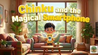 Chinku's Screen Time Rescue! 📱❌ Animated Story on Mobile Addiction for Kids🛑 Kids Moral Story 👧👦