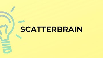 What is the meaning of the word SCATTERBRAIN?