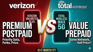 Premium Postpaid vs Value Prepaid | Verizon Unlimited Plus vs Total Wireless Max 5G BYO