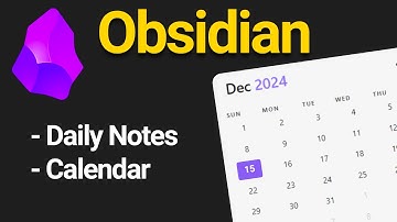 Daily Notes and Calendar in Obsidian