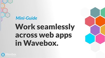 Work Seamlessly Across Web Apps in Wavebox.