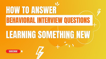 How to Answer : Learning Something New