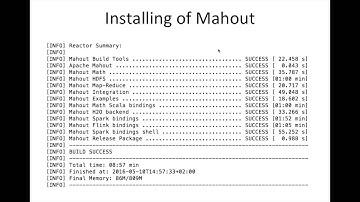 Introduction to Apache Mahout Assignment 4 Tools for Big Data 02807