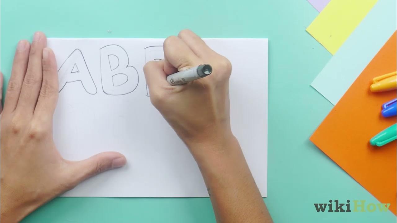 How to Draw Bubble Letters YouTube