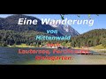 Lautersee & Ferchensee. Schöne Wanderung mit schwarzem Zwergschnauzer Teddy von Mittenwald.