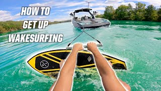 HOW TO GET UP! - WAKESURFING - WAKESURF