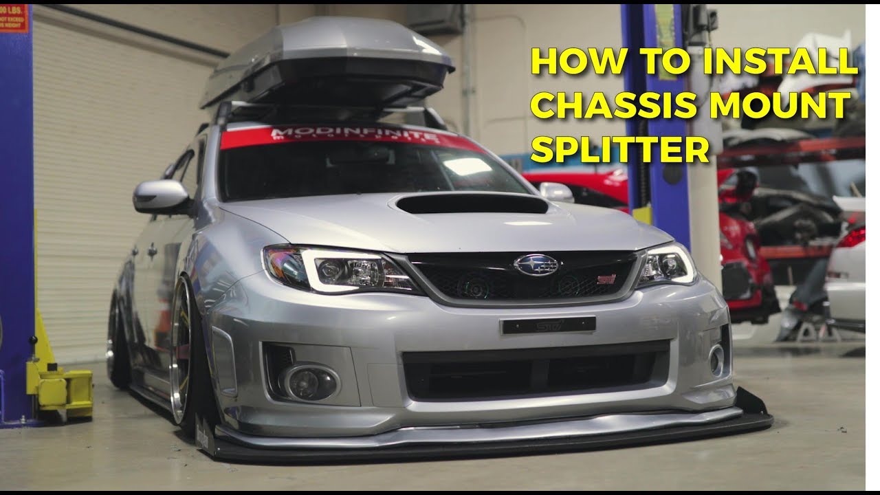 How To Install Chassis Mount Splitter Subaru WRX STi 0814 Battle