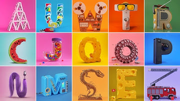 36days of type - A to Z Animated Alphabets 2022 part-2