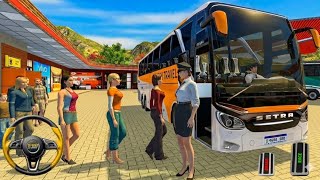 New City Luxury bus drive - offroad bus sim driving game - android mobile game play  screenshot 4