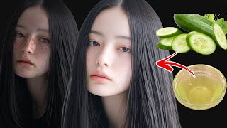 The Japanese secret to shiny skin Cucumber and aloe vera remove all wrinkles from your face