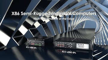 X86 Semi-Rugged Industrial Computers with Raptor Lake Processors | BCO-3000 & 6000-RPL Series