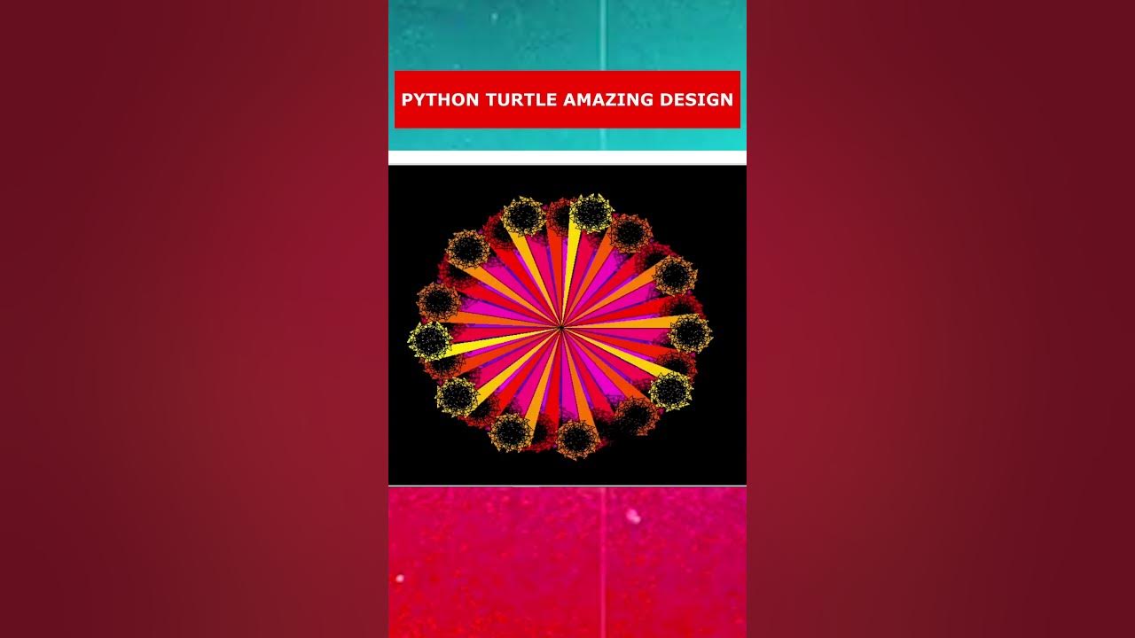 Python Turtle Graphics Code-Amazing Flower Bouquet Design. - YouTube