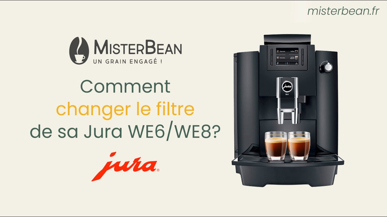 Comment changer le filtre de la machine à café Jura WE6 / WE8 ? YouTube