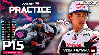 GAGAL LOLOS Q2! Kronologi Penyebab Teknis Veda Ega Tergeser Ke P15 & Hasil Practice Moto3 Czech 2026