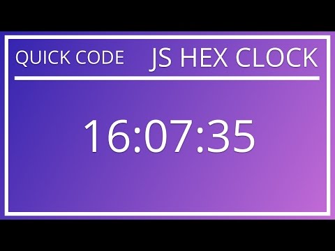 Quick Code - JS Hex Clock