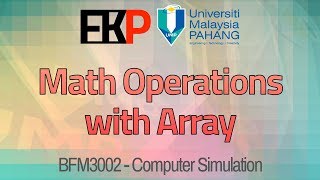 03. CH3 Math Operations with Array