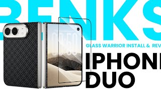 BENKS Glass Warrior Install & Review for iPhone Duo Passport Foldable
