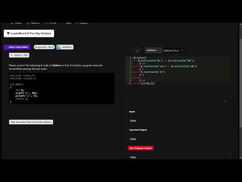SKILLRACK | DAILY CHALLENGE || 30/11/2023 || C - PYTHON -  006 || PROGRAM ID 10012 || PYTHON ||