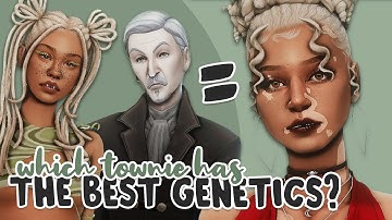 Which Townie has the BEST Genetics? | Sims 4 Create a Sim Challenge