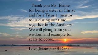 Elaine Powell Tribute
