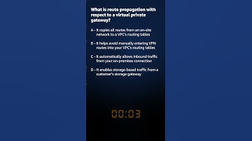 AWS Exam Practice Questions - 39: What is Route Propagation | #shorts