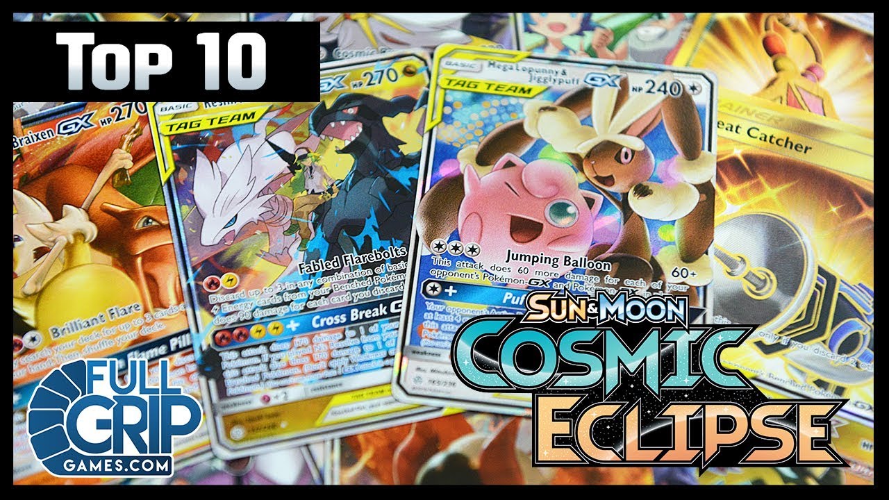 **Top 10** Cosmic Eclipse Pokemon Cards