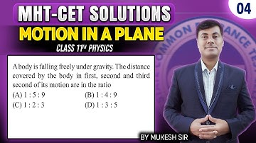 A body is falling freely under gravity. The distance covered by the body in first, | PGMN Solutions
