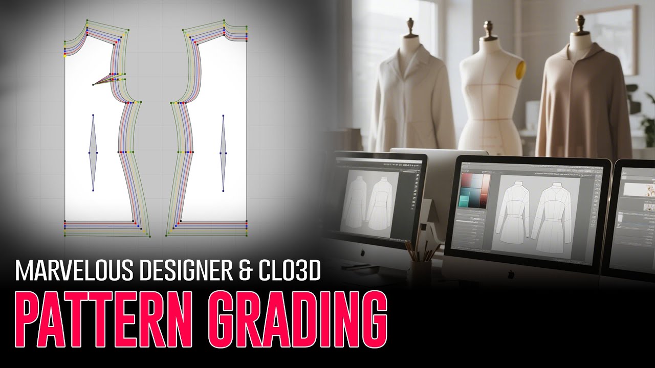 Pattern Grading in Marvelous Designer & CLO3D