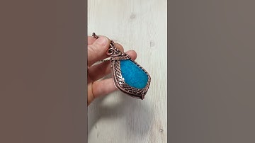 Creation for your inspiration. Wire wrapping pendant with crackle Agate.