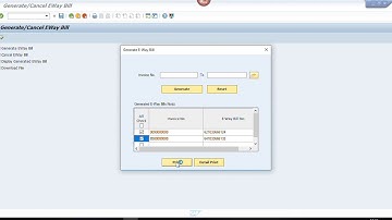 E Way Bill Creation From SAP on Single Click