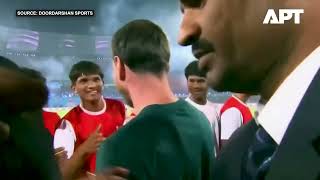 Messi Plays Seven-A-Side Exhibition Match In Indias Hyderabad With Cm