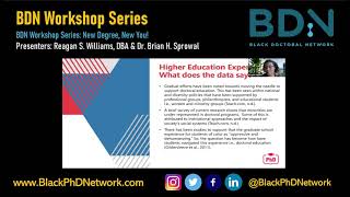BDN Workshop Series: New Degree, New You!