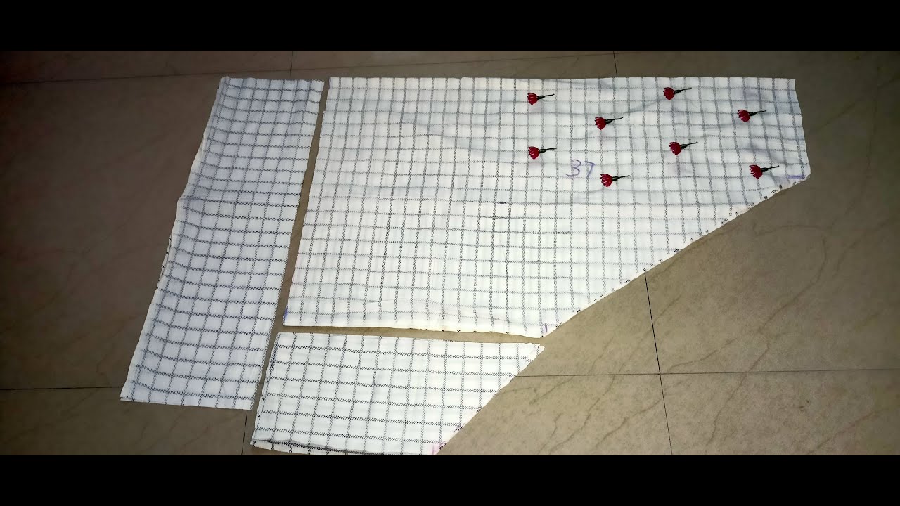 बहुत ही आसान तरीके से कढ़ाई वाली सलवार की कटिंग|Very easy salwar cutting.