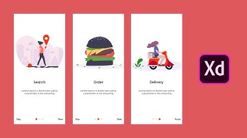 Onboarding UI Screen Design Adobe XD