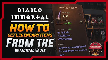 This Is How You Can Get These Legendary Items From Immortal Vault - Diablo Immortal