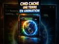 💻 CMD cache une Terre en animation ! #cmd #windows #windows10 #windows11 #astuce #shorts #pc #tuto