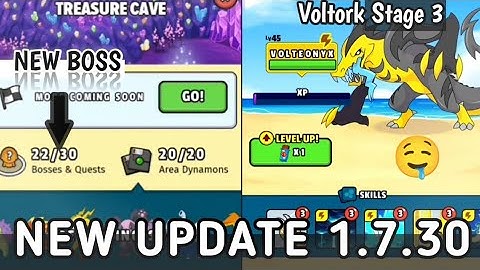 New 1.7.30 Update in Dynamons World || Voltork Stage 3 Evolution 😱
