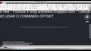 Aula 8 AutoCAD - Como usar comando offset