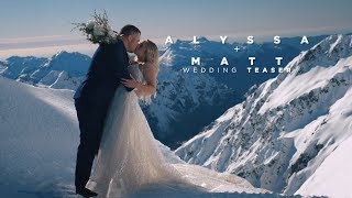 TRAILER - Alyssa + Matt New Zealand Winter Wedding #EurekaFilmsNz