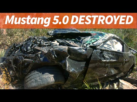 Recovering a new 5.0 Mustang that flew 350' off a mountainside