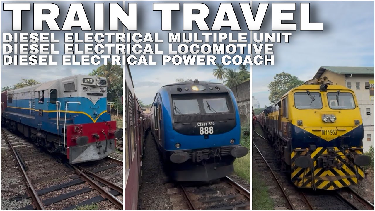 Diesel Electrical Multiple Units DEMU Train Travel Part 08