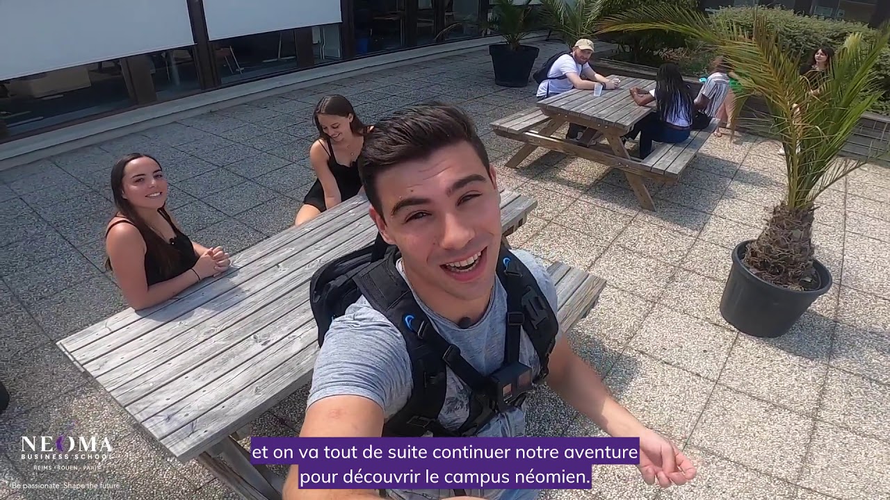 Vlog : Jérémy, Programme Grande Ecole de NEOMA, à la découverte de la ville et du campus de Reims